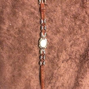 Vintage. Brighton Mazatlan Brown leather band watch. 🌈🌈